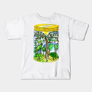 Treearium #2 - Happy little jar of trees Kids T-Shirt